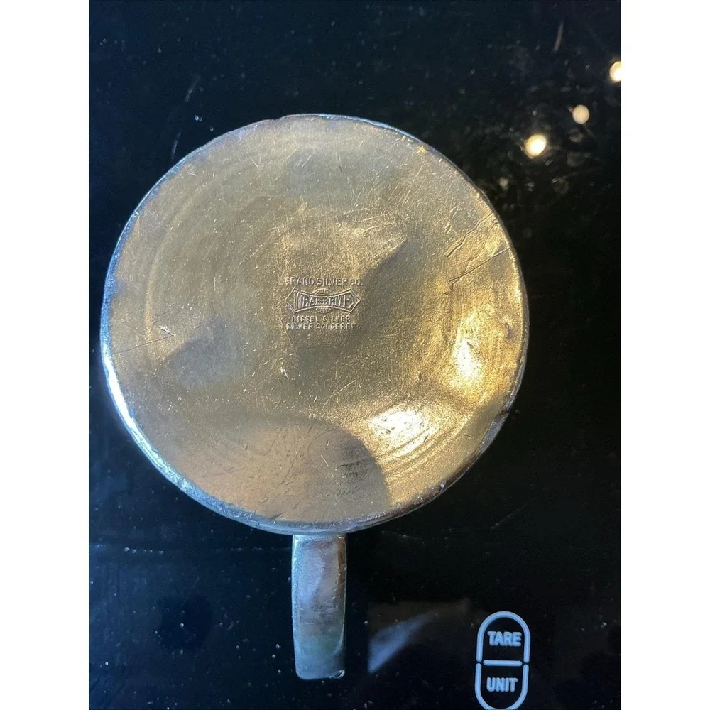 Vintage United Airlines Silver‎ Plated Creamer Pot Grand Silver Co.